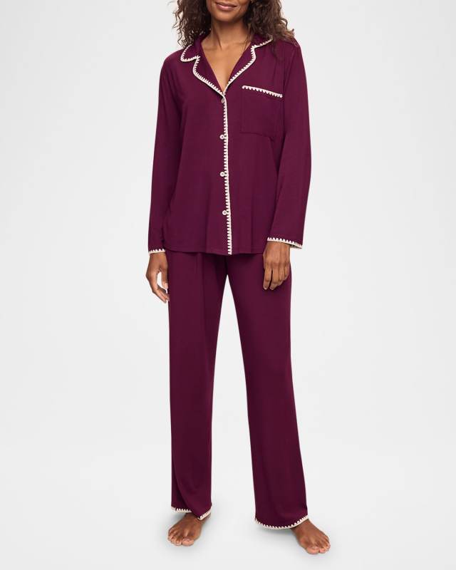 Frida Whipstitch Long Pajama Set